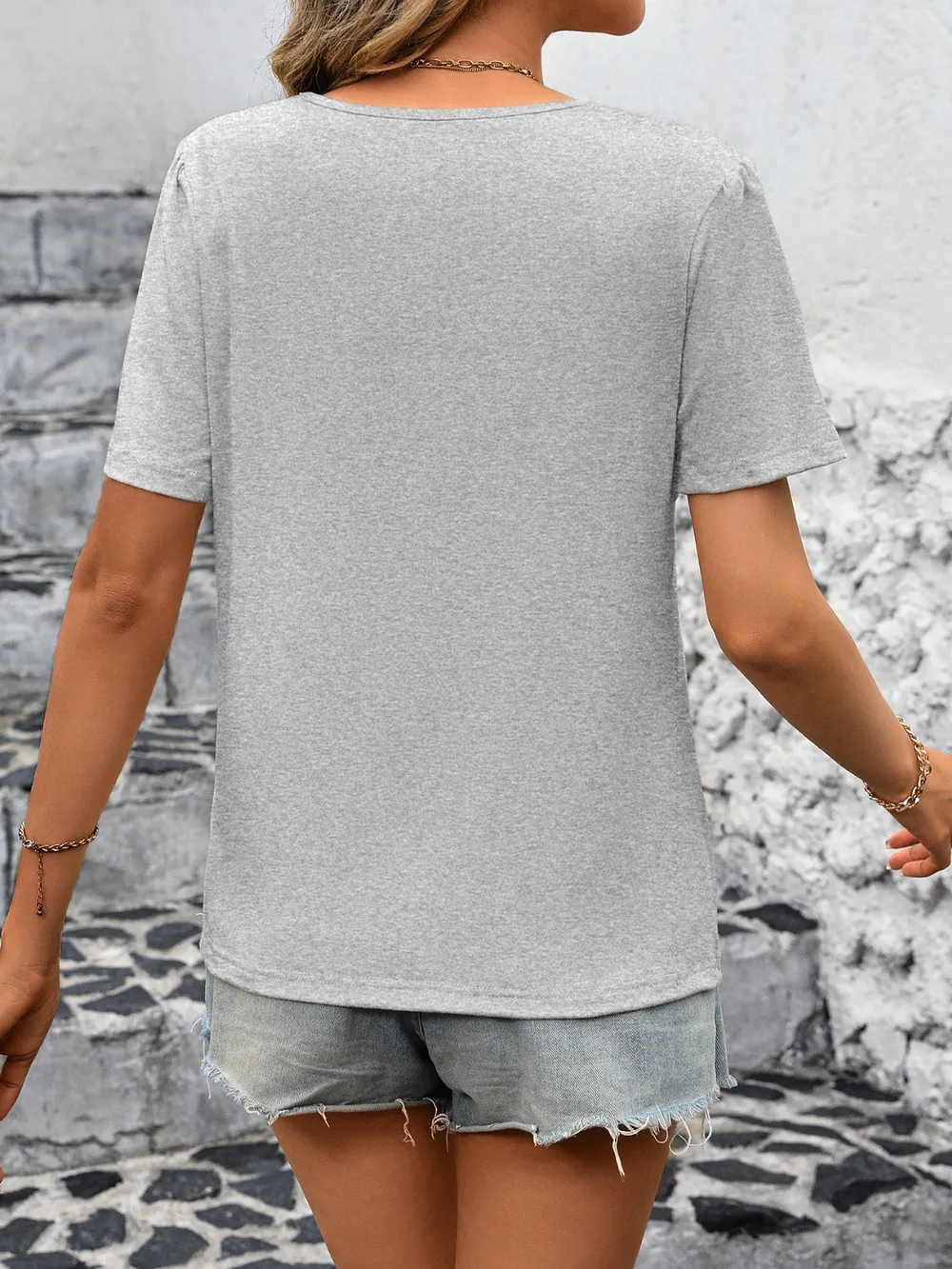 Round Neck Short Sleeve Top, image 14