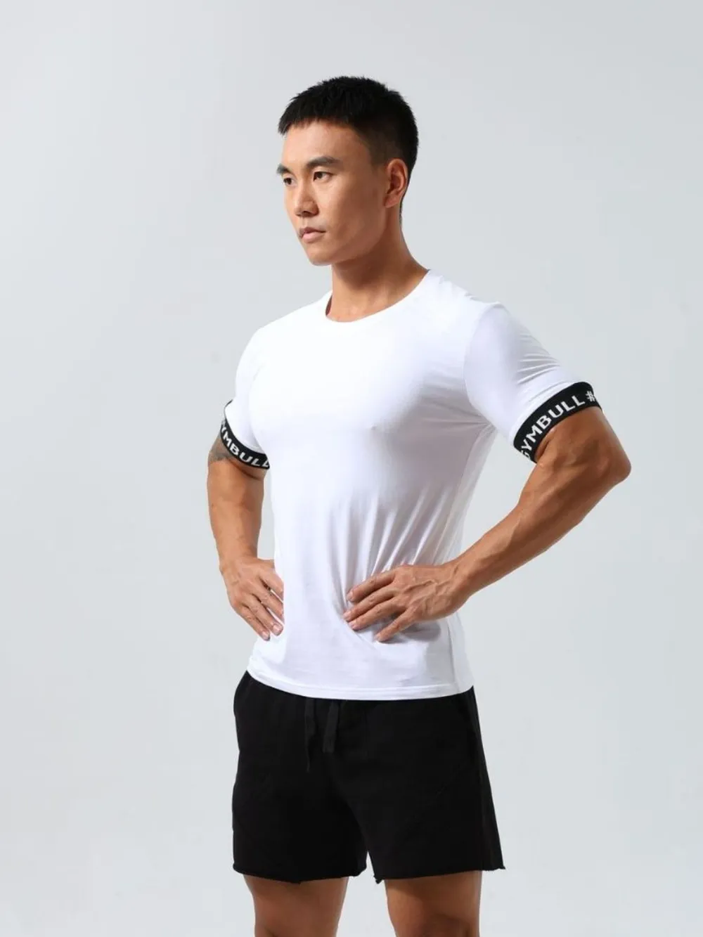 Men's Round Neck Contrast Short Sleeve T-Shirt, image 3