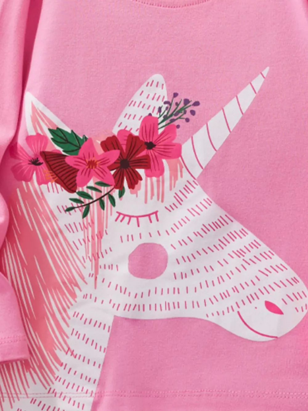 Children's Cute Unicorn Graphic Long Sleeve T-Shirt, image 3