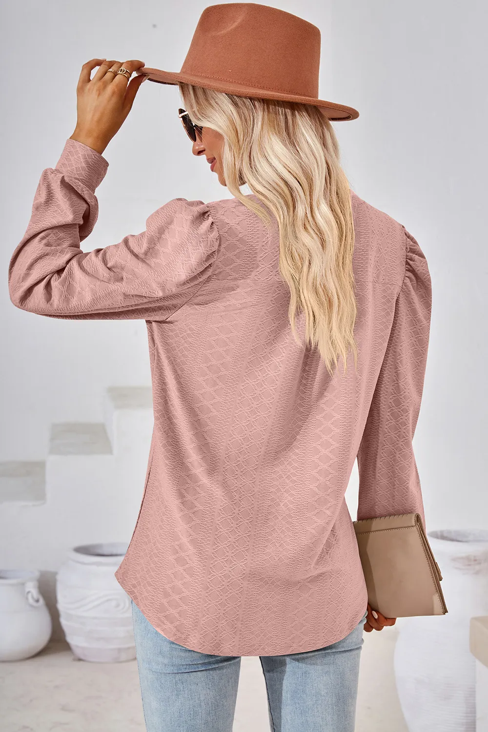 Notched Long Sleeve T-Shirt, image 28