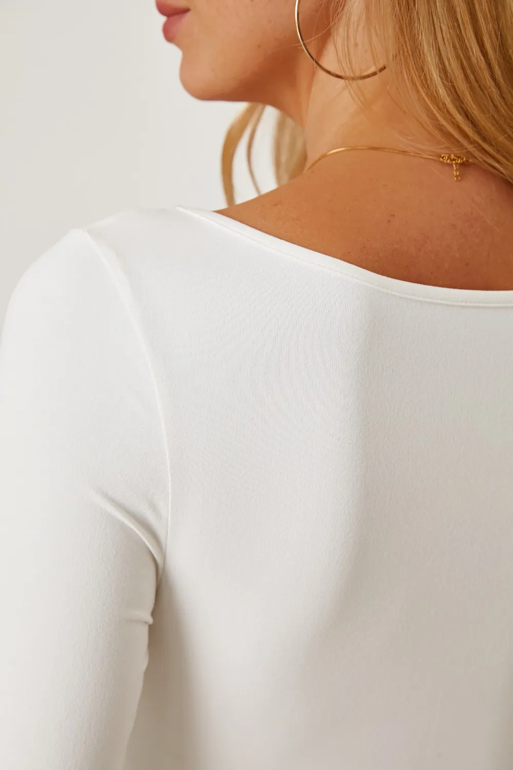Ruched Long Sleeve T-Shirt, image 5