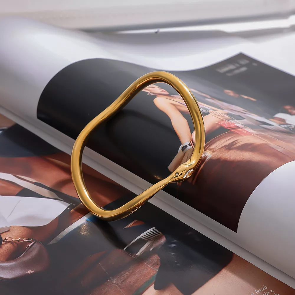 18K Gold-Plated Wave Bracelet, image 5