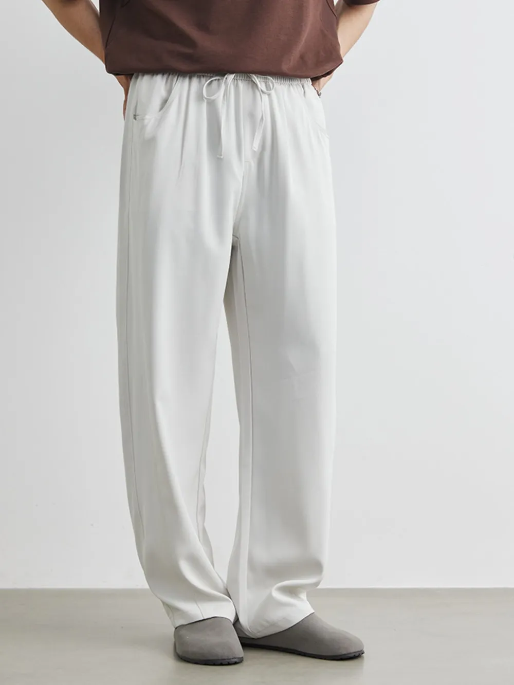 Men's Plus Size Relaxed Fit Wide Leg Casual Pants, image 6