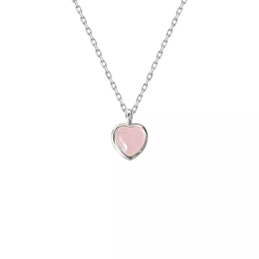 925 Sterling Silver Heart Pendant Necklace, image 5