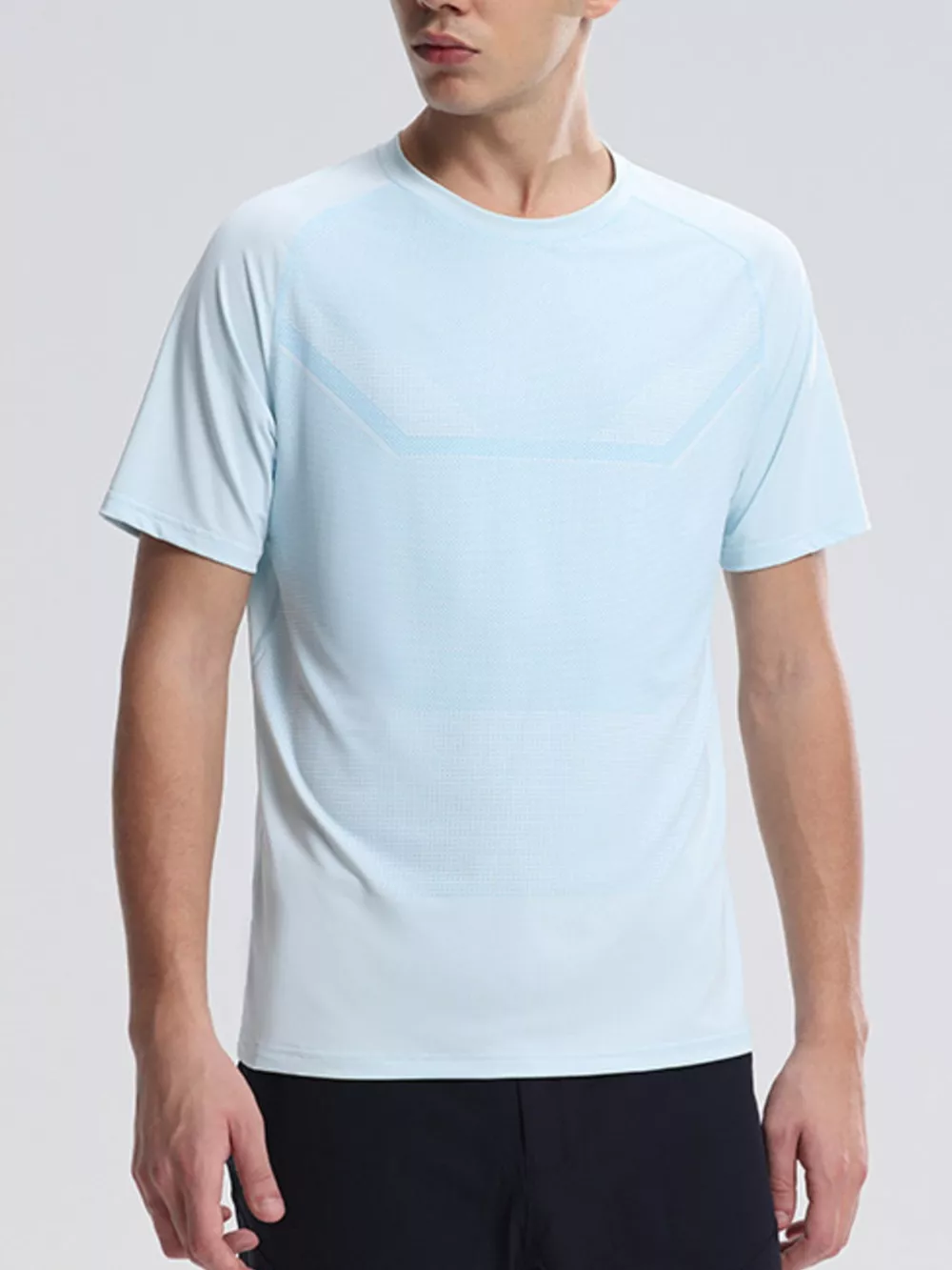 Men's Plus Size Round Neck Athletic T-Shirt, image 4