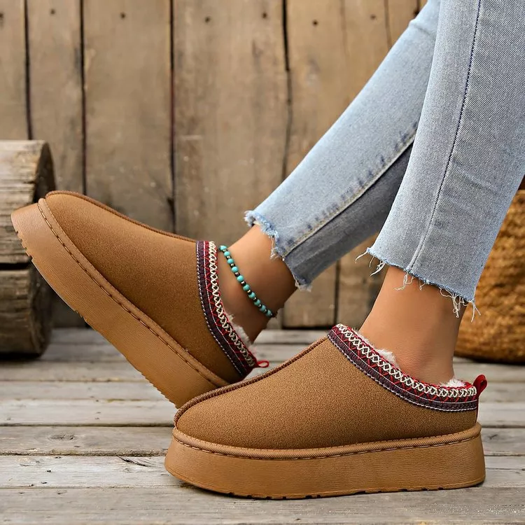Plush Lined Platform Ankle Boots, image 4