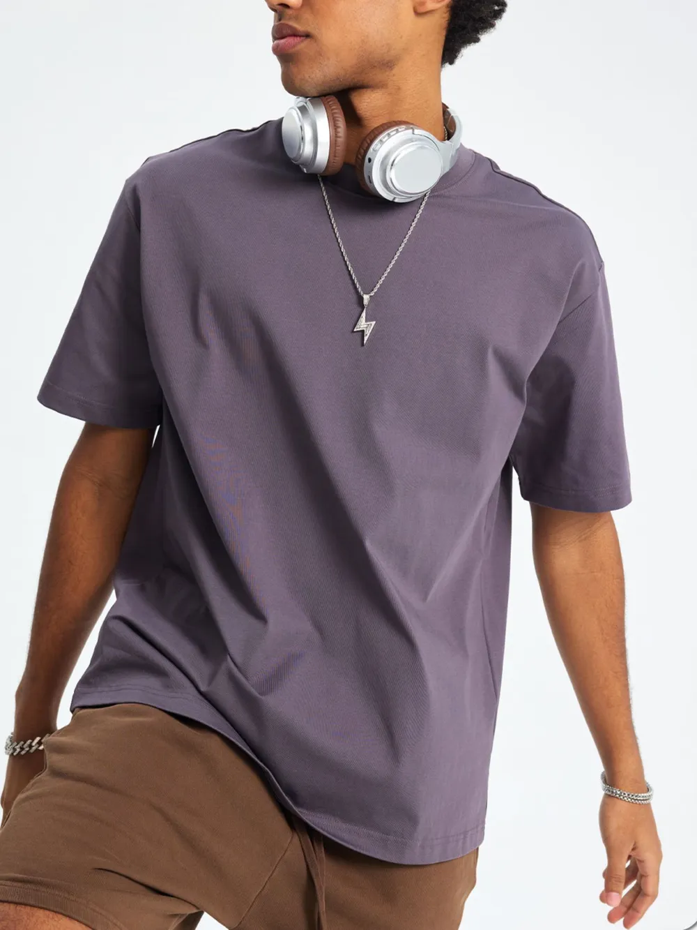 Men's Classic Crew Neck Oversized T-Shirt, image 12