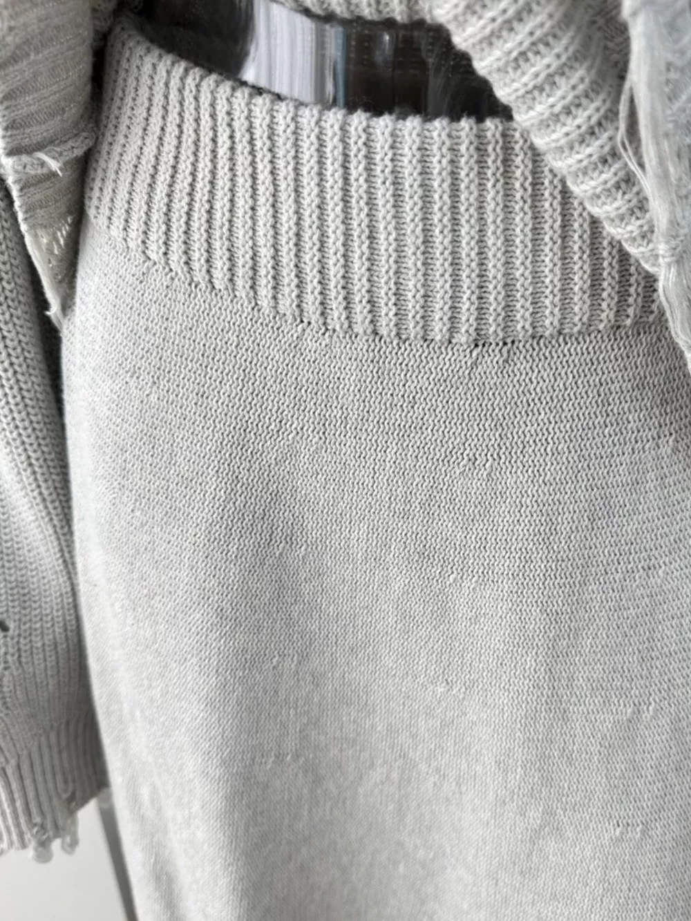 Distressed Long Sleeve Sweater and Skirt Set, image 25