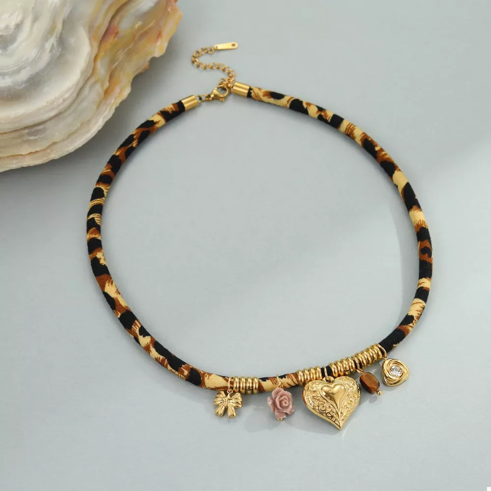 Leopard 18K Gold-Plated Necklace, image 4