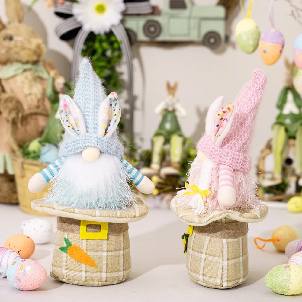Easter Faceless Doll with Rabbit Ears, image 4
