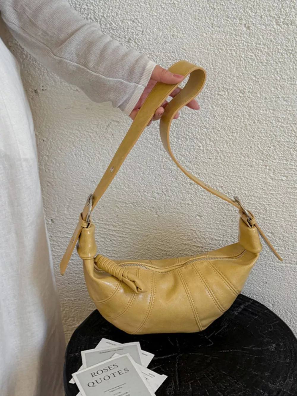 Crescent-Shaped Crossbody Bag, image 2