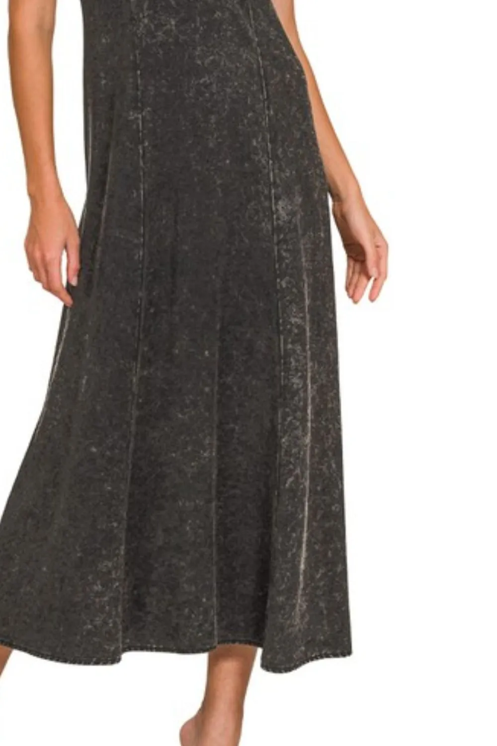 Tencel Mineral Washed Maxi Dress, image 3