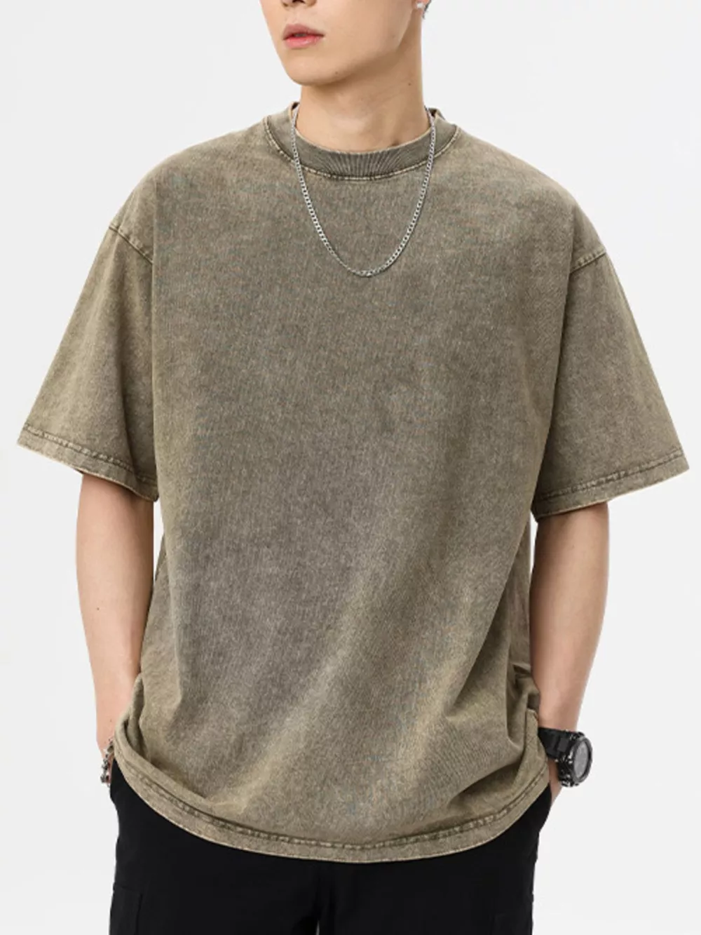 Men's Vintage Washed Oversized T-Shirt, image 6