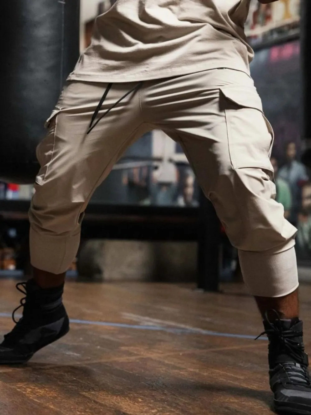 Men's Plus Size Drawstring Joggers with Pockets, image 6
