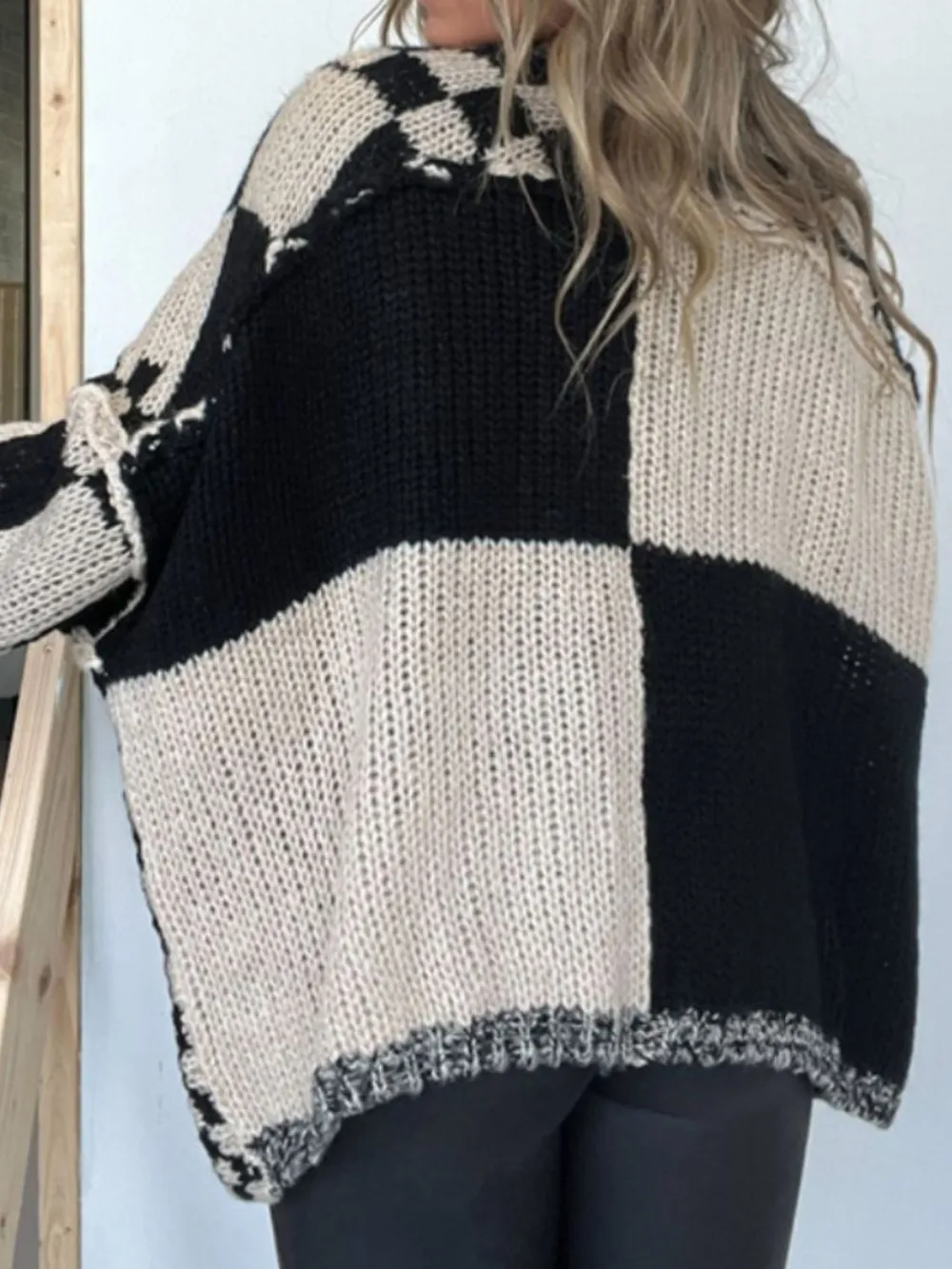 Plaid Open Front Long Sleeve Cardigan, image 10