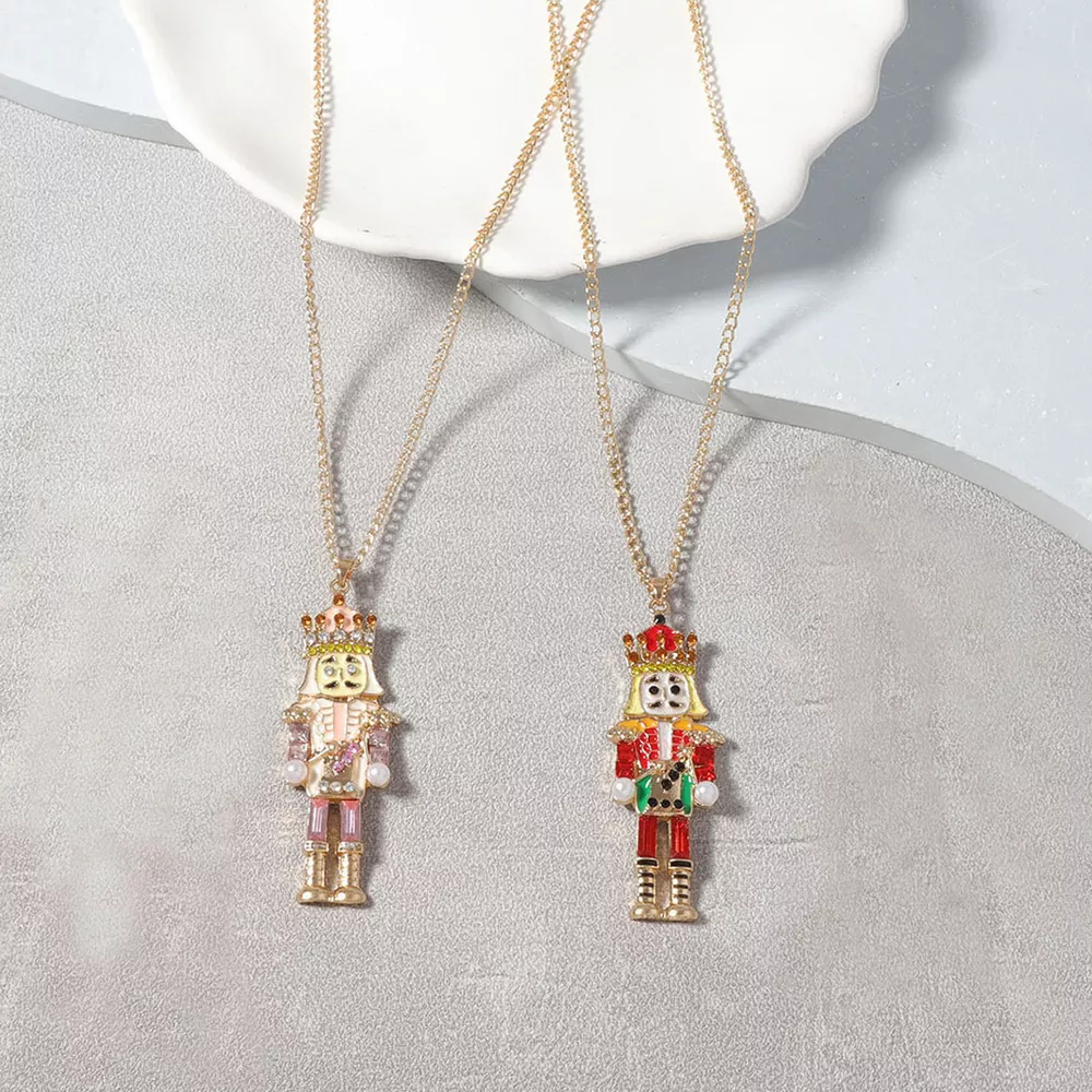 18K Gold-Plated Nutcracker Pendant Necklace, image 2