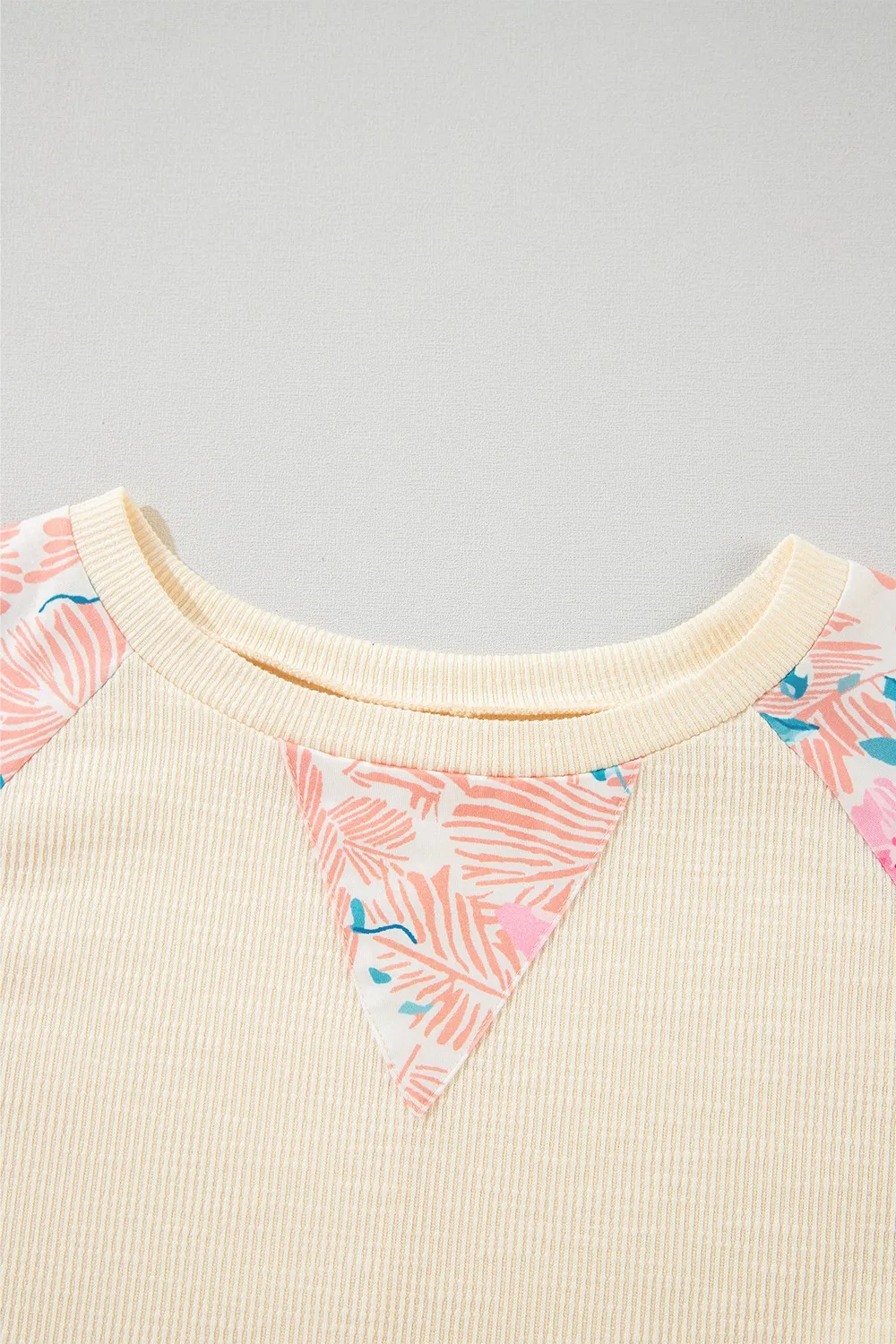 Printed Round Neck Balloon Sleeve Sweatshirt, image 10