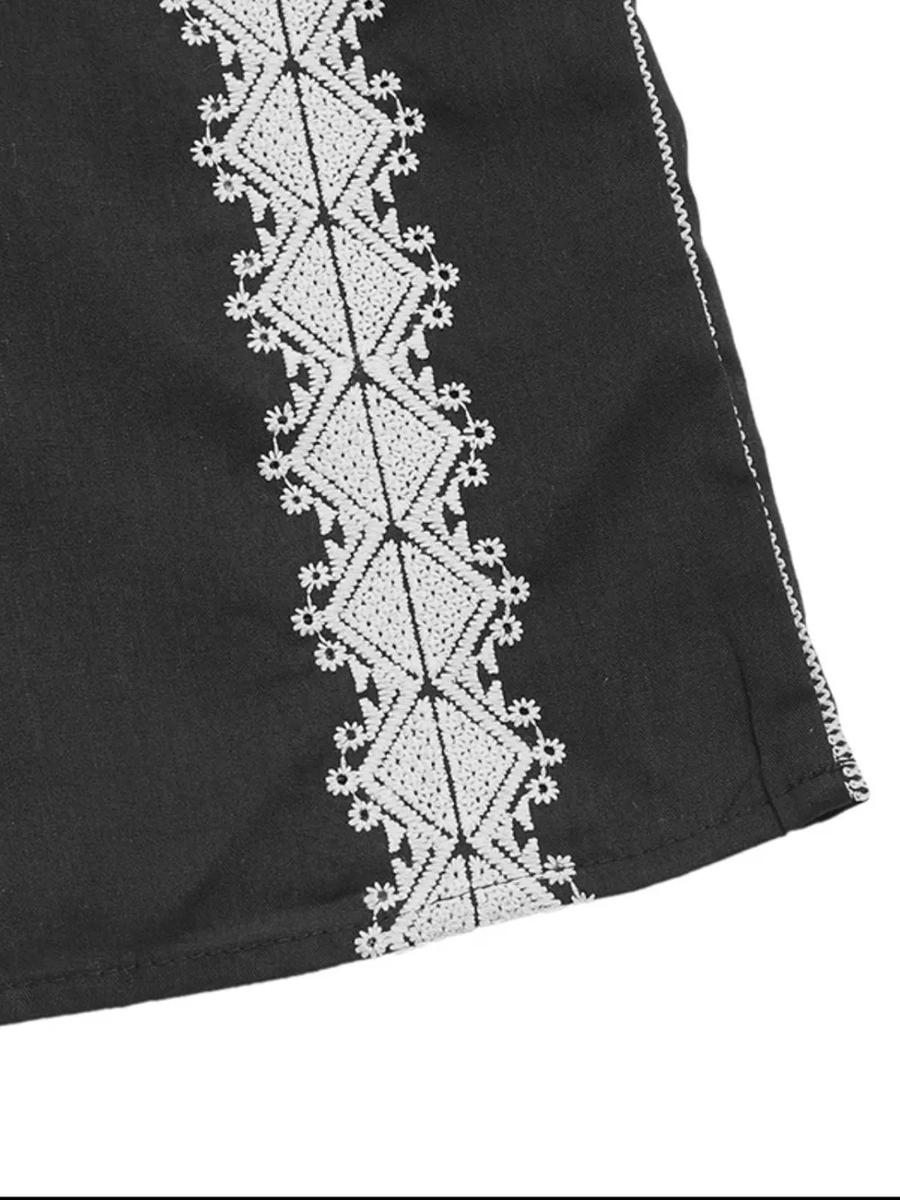 Tassel Tied Embroidered Tank, image 8