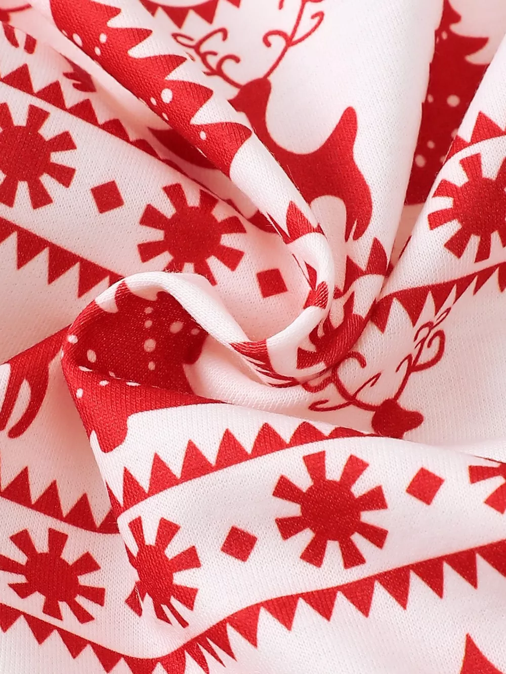 Children's Christmas Reindeer & Tree Print Top and Pants Set, image 6
