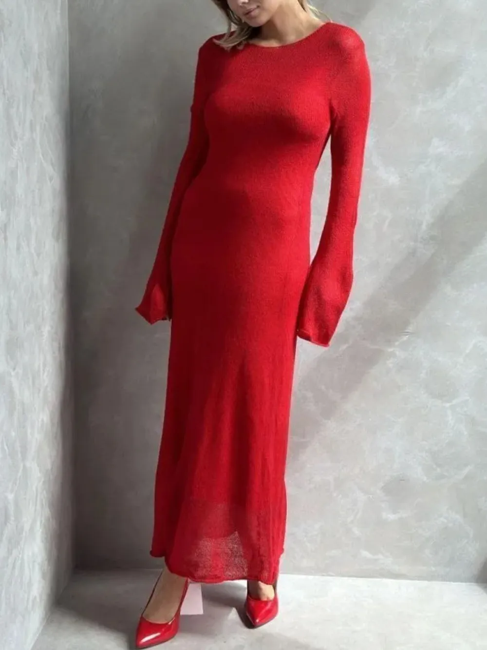 Ribbed Knit Cami Dress and Cover Up Sweater Set, image 10
