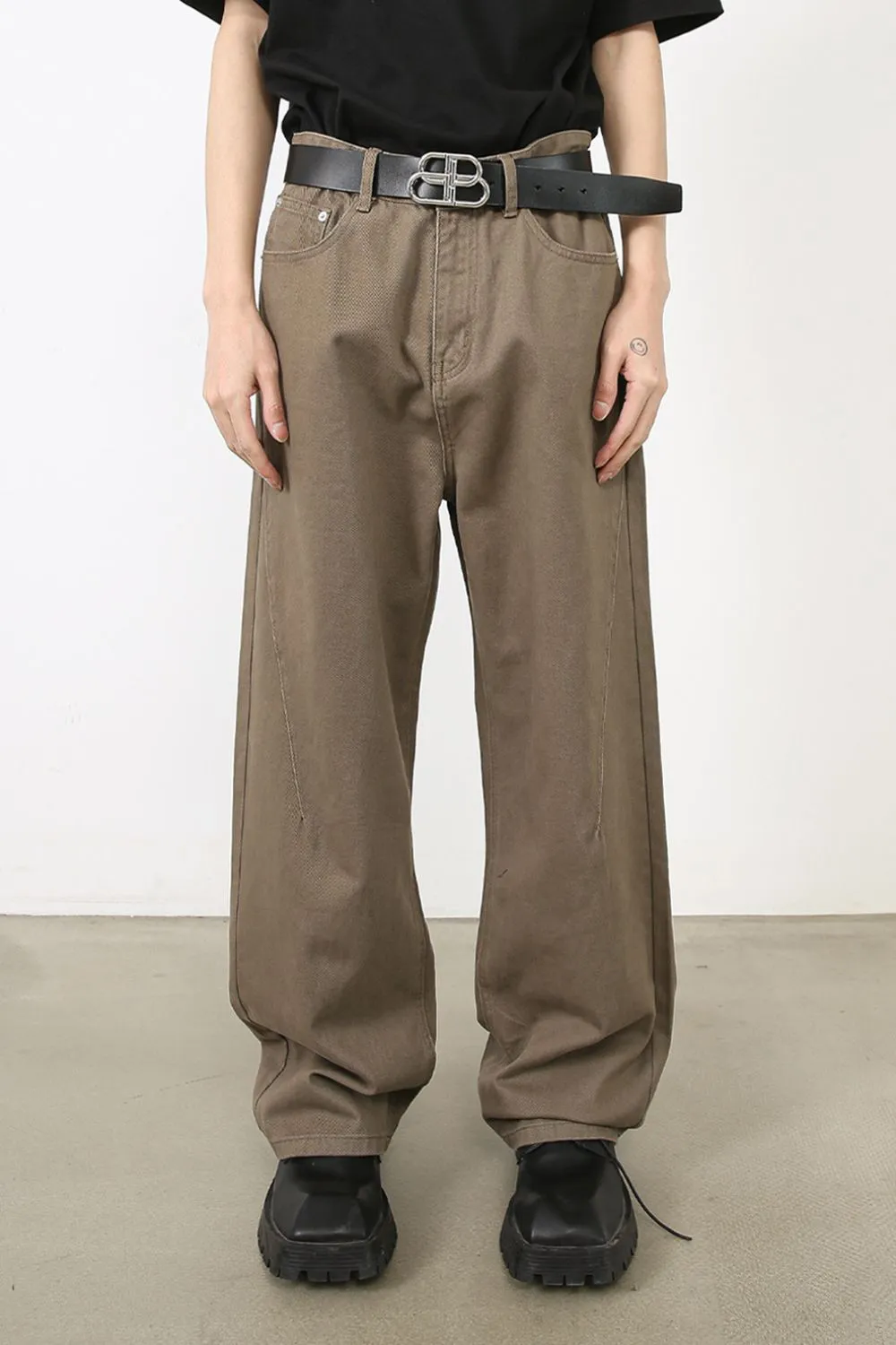 Men's Baggy Jeans with Pockets, image 2