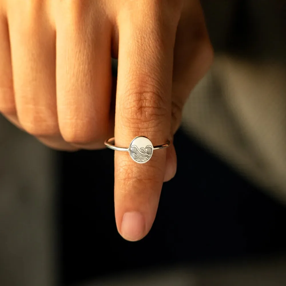 925 Sterling Silver Signet Ring, image 5