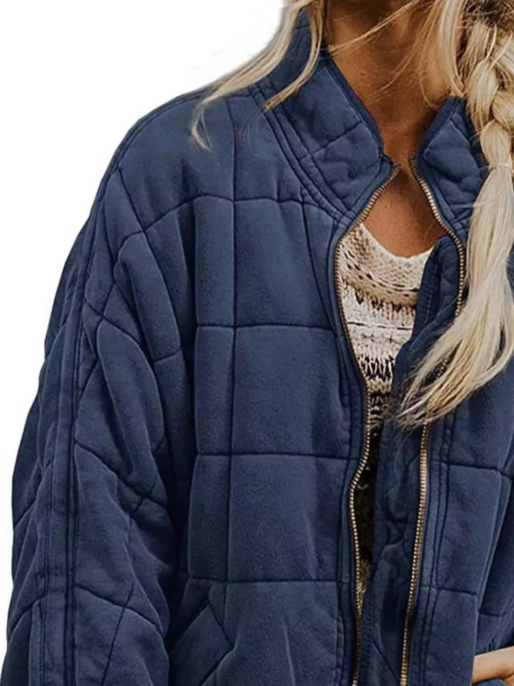 Quilted Zip Up Outerwear, image 17