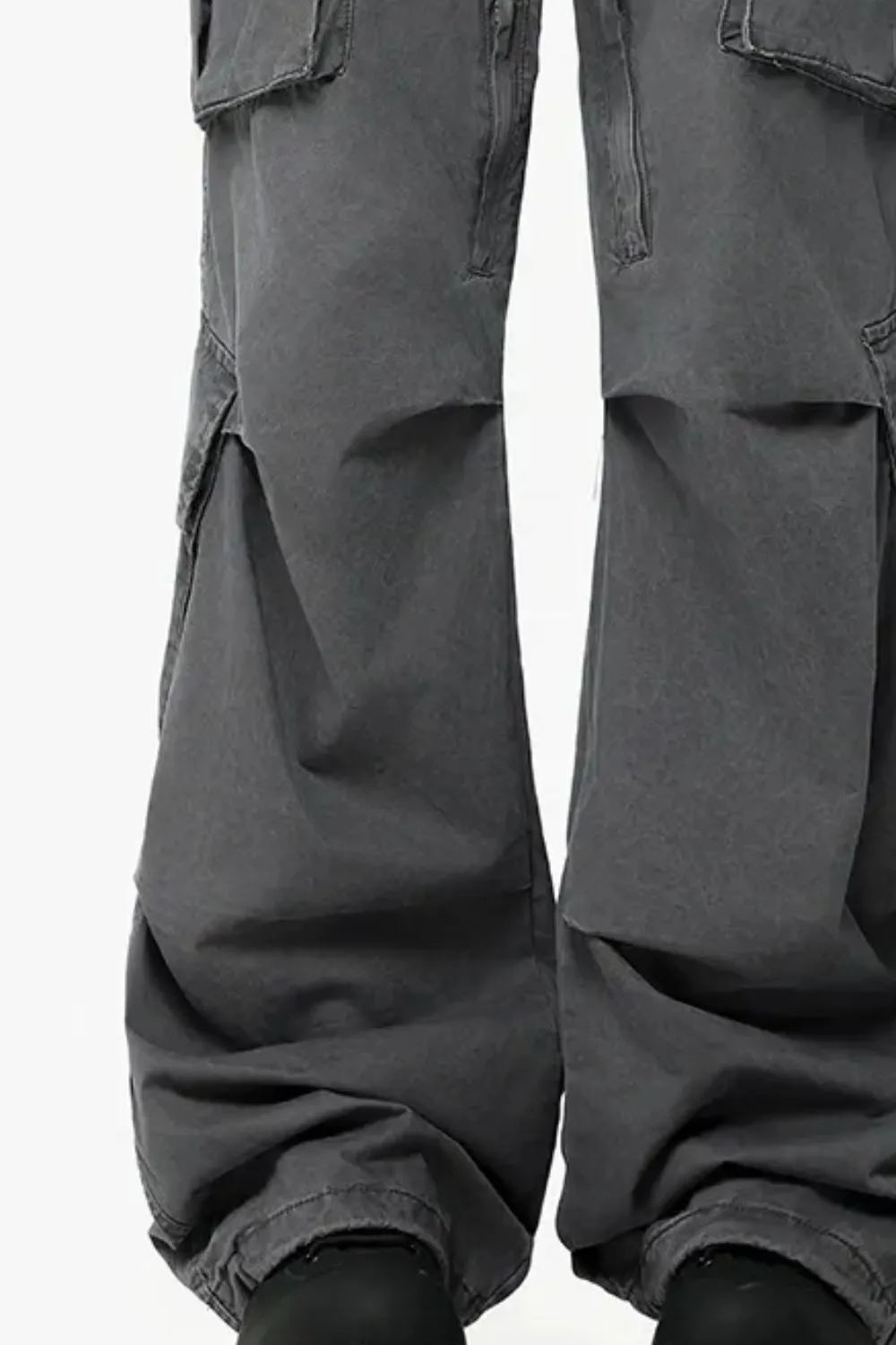 Men's Wide Leg Cargo Pants, image 2