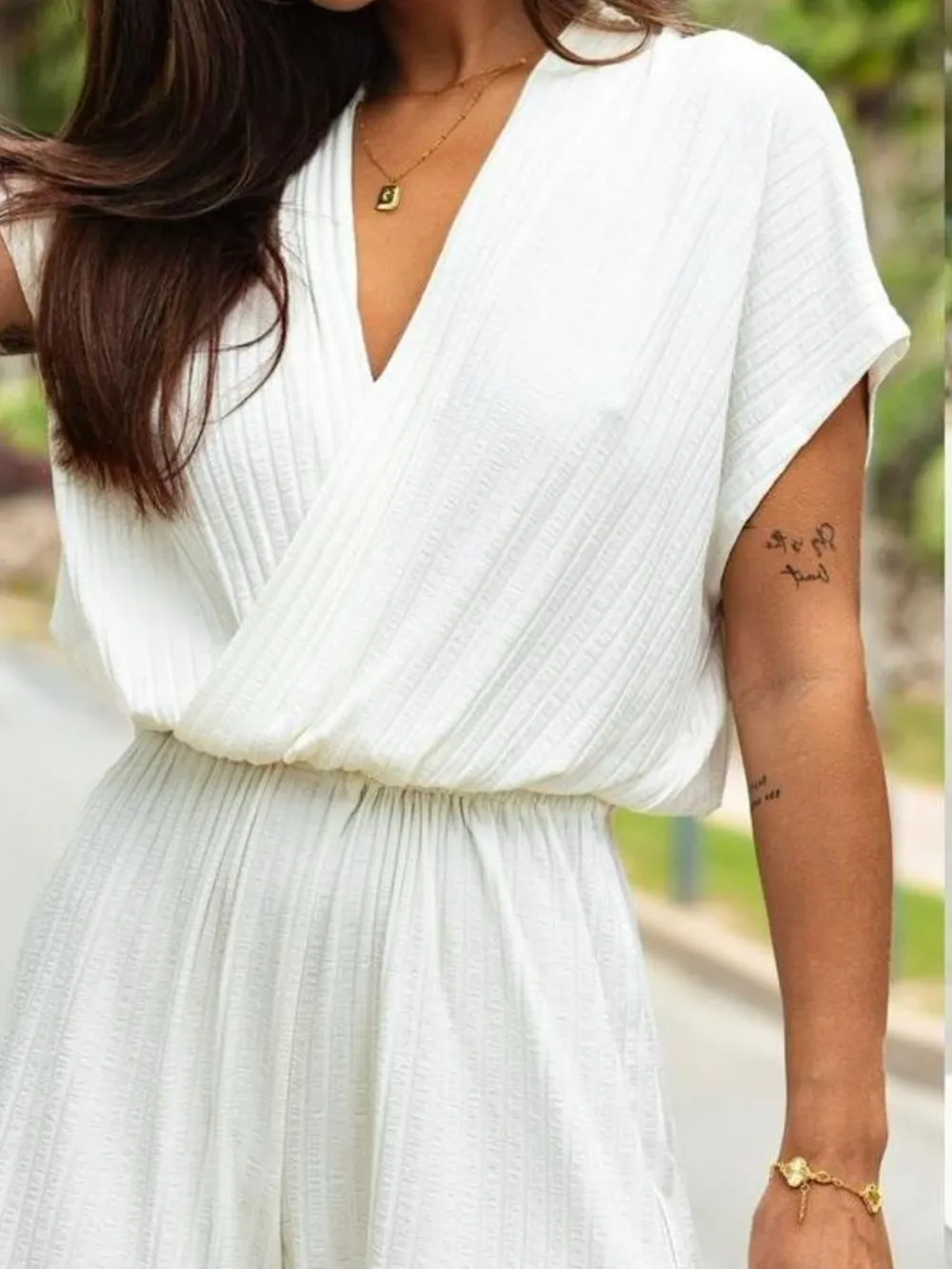 Surplice Short Sleeve Romper, image 9
