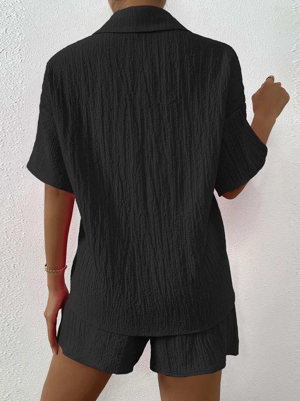 Button Up Half Sleeve Top and Shorts Set, image 7