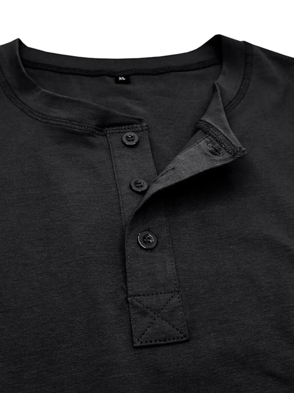 Men's Classic Henley Short Sleeve Polo T-Shirt, image 4