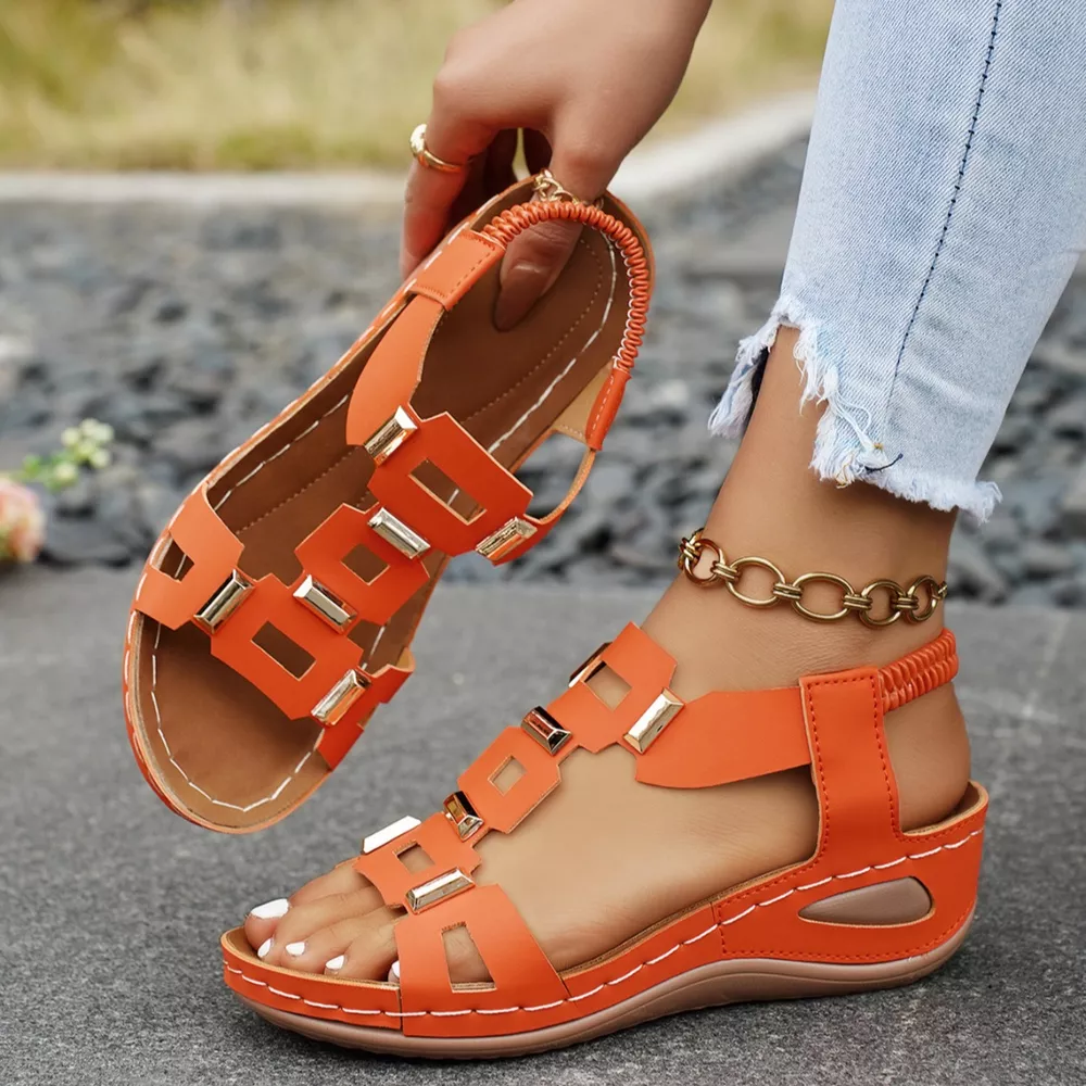 Open Toe Wedge Sandals, image 5