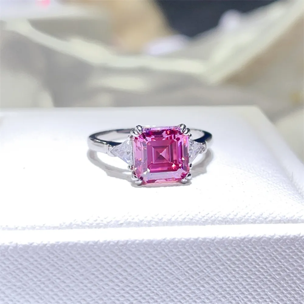 3 Carat Moissanite 925 Sterling Silver Ring, image 2