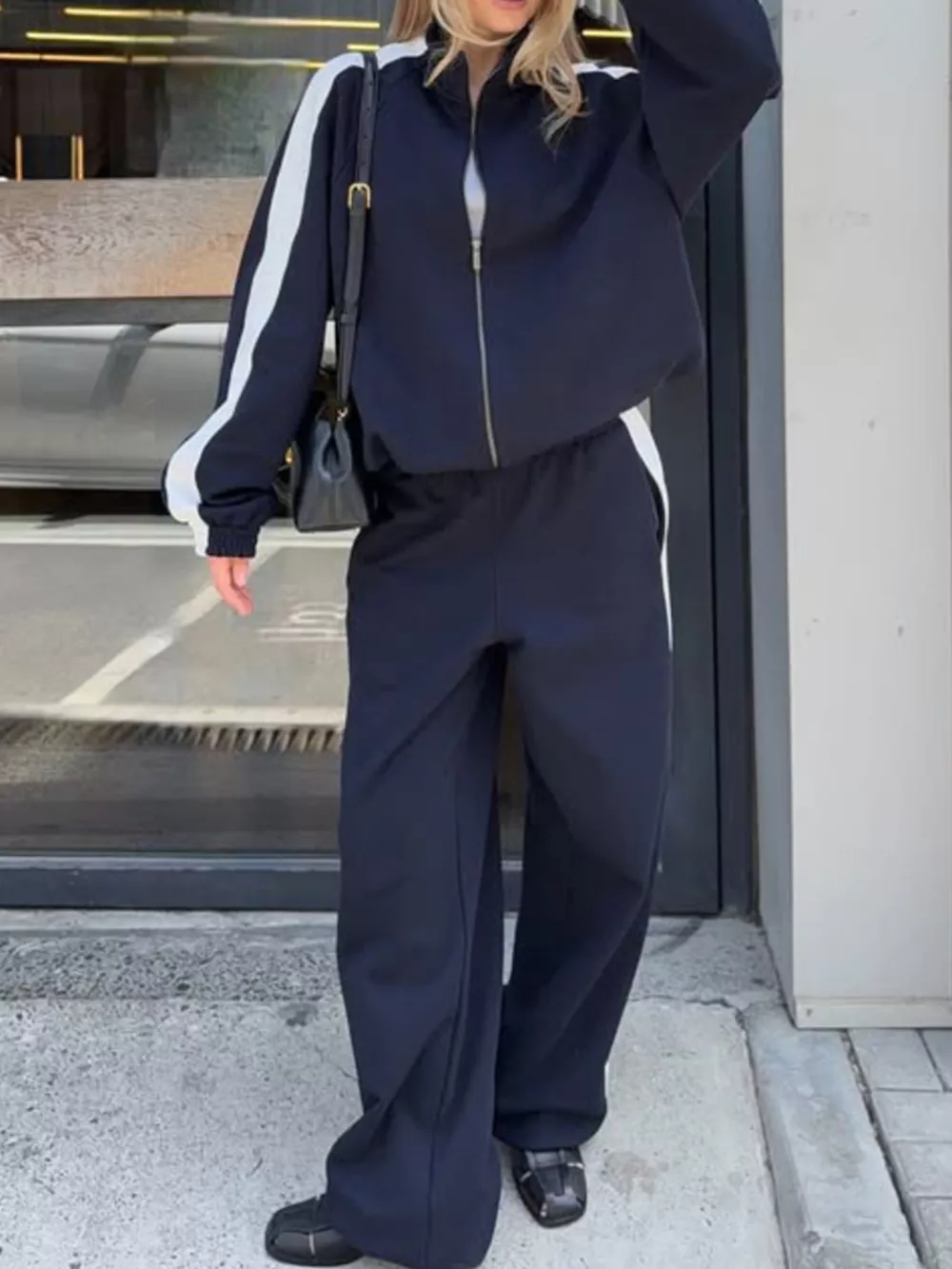 Zip Up Long Sleeve Outerwear and Pants Set, image 23