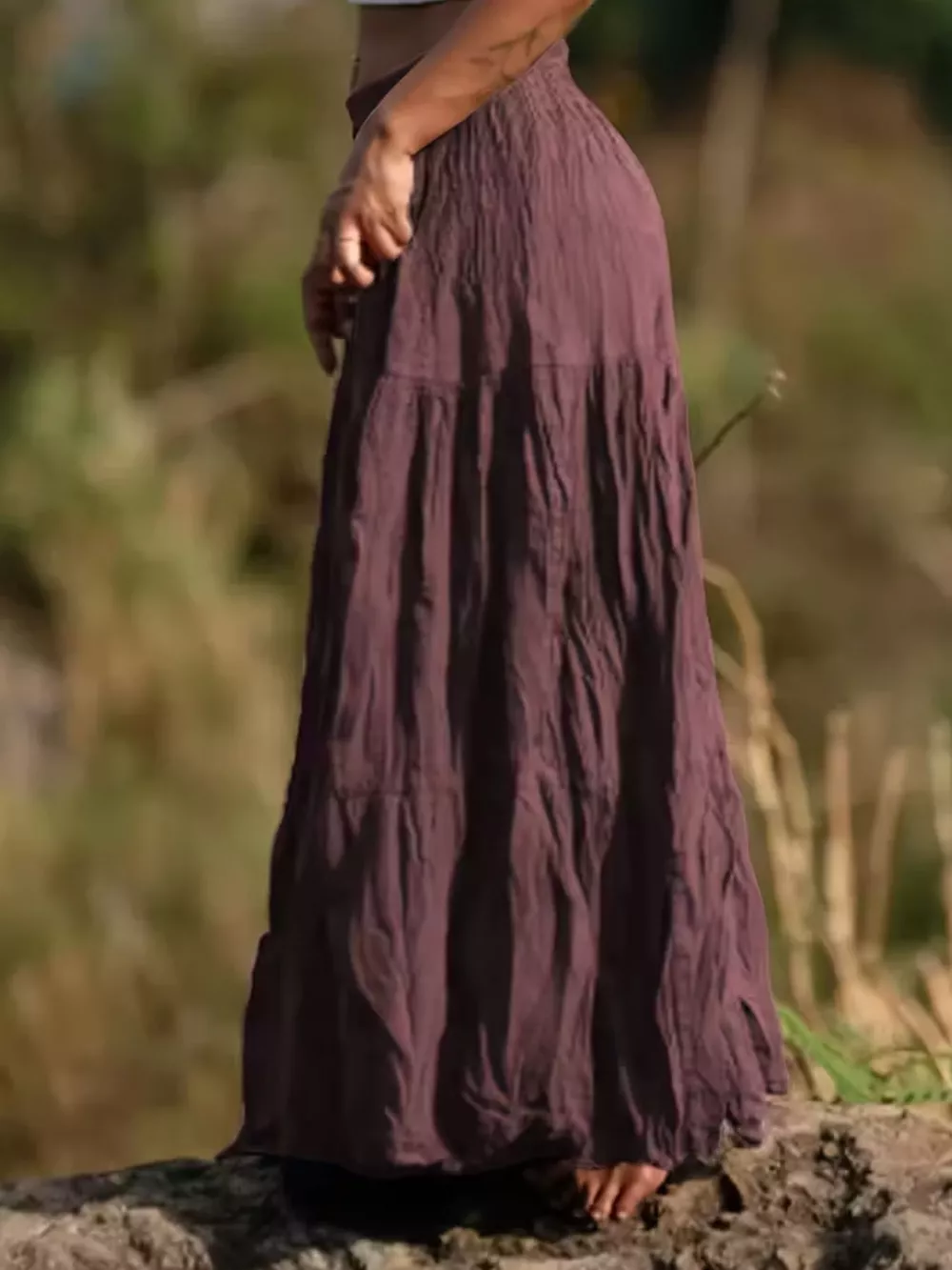 Tiered Maxi Skirt, image 11