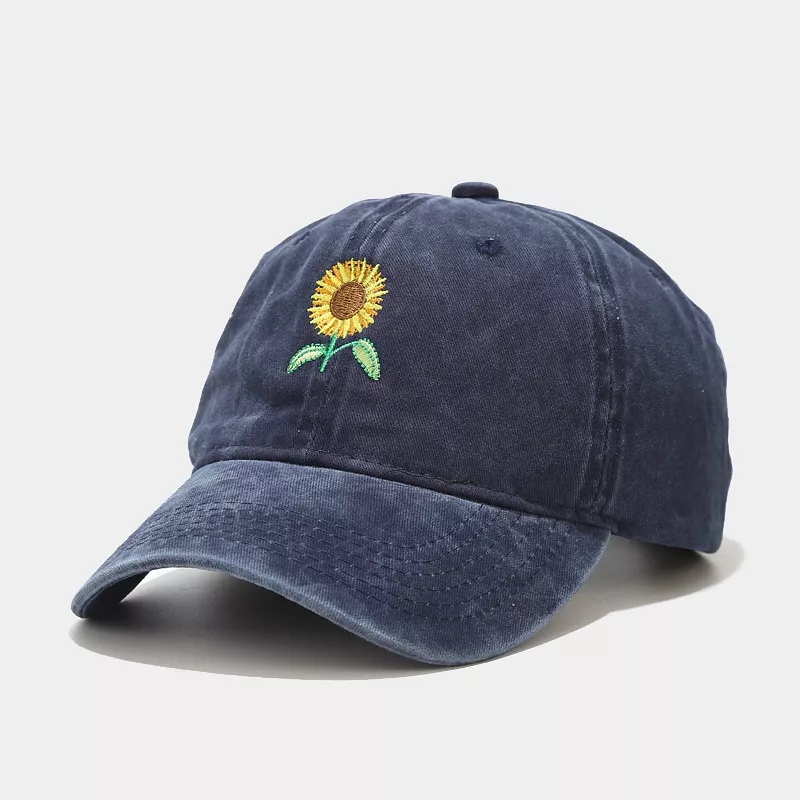 Sunflower Embroidered Baseball Cap, image 2