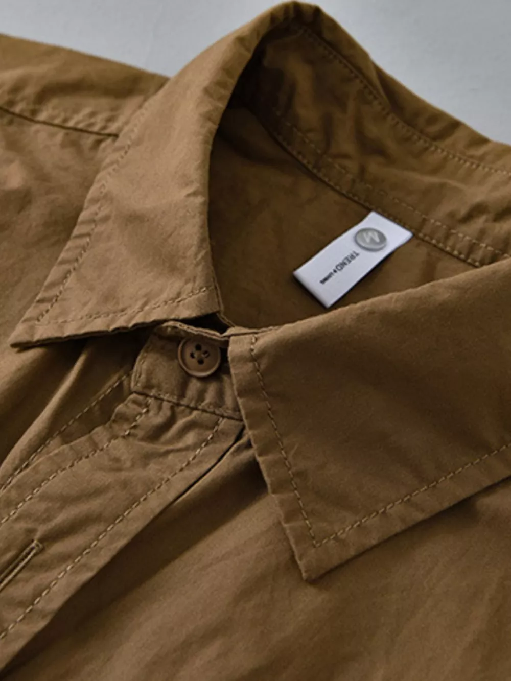 Men's Plus Size Casual Short Sleeve Button-Down Shirt, image 3