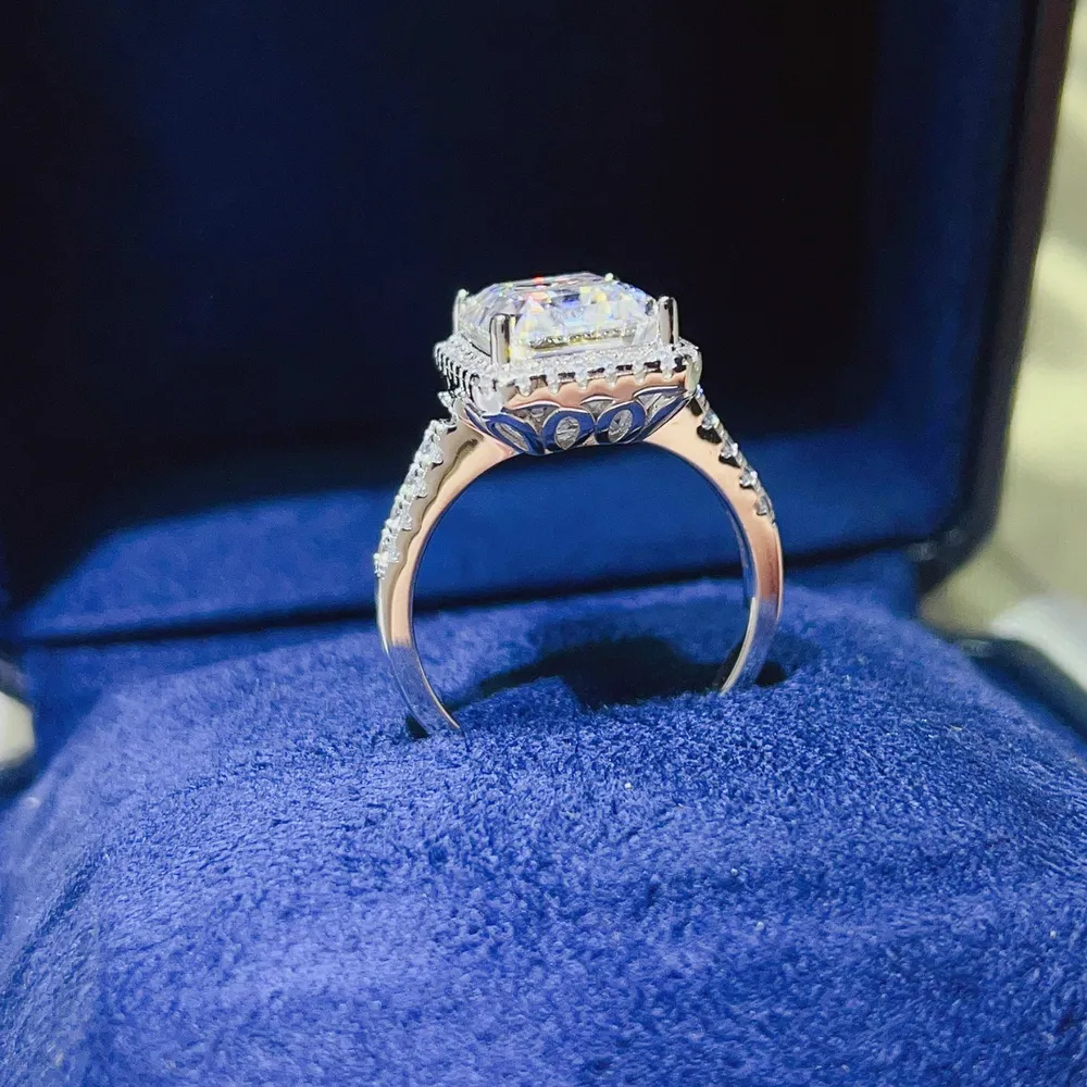 5 Carat Moissanite 925 Sterling Silver Ring, image 5
