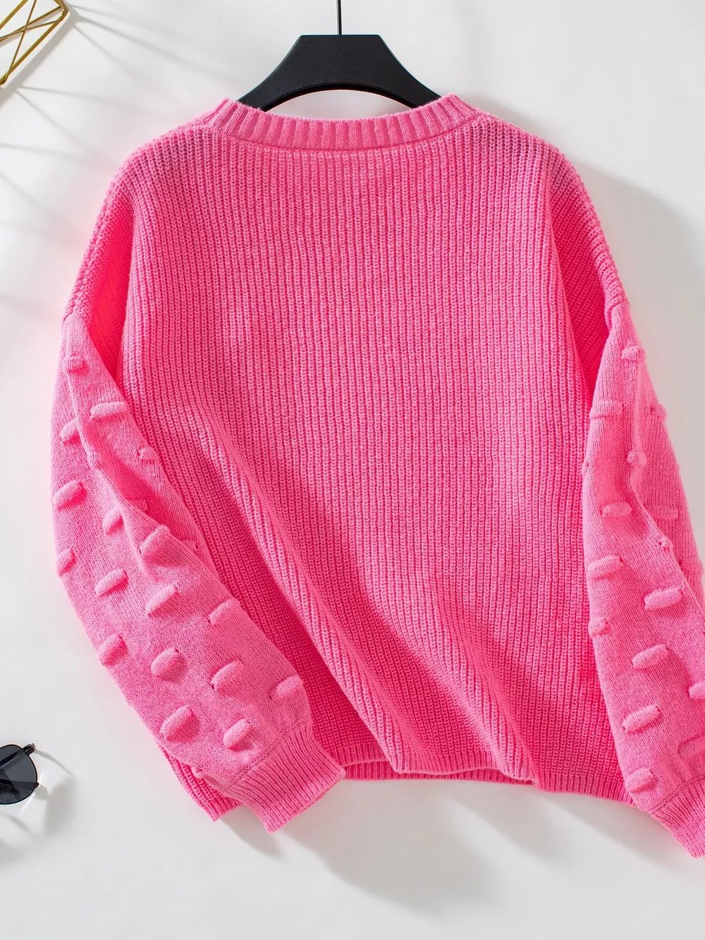 Pocket Detail Round Neck Sweater, image 5