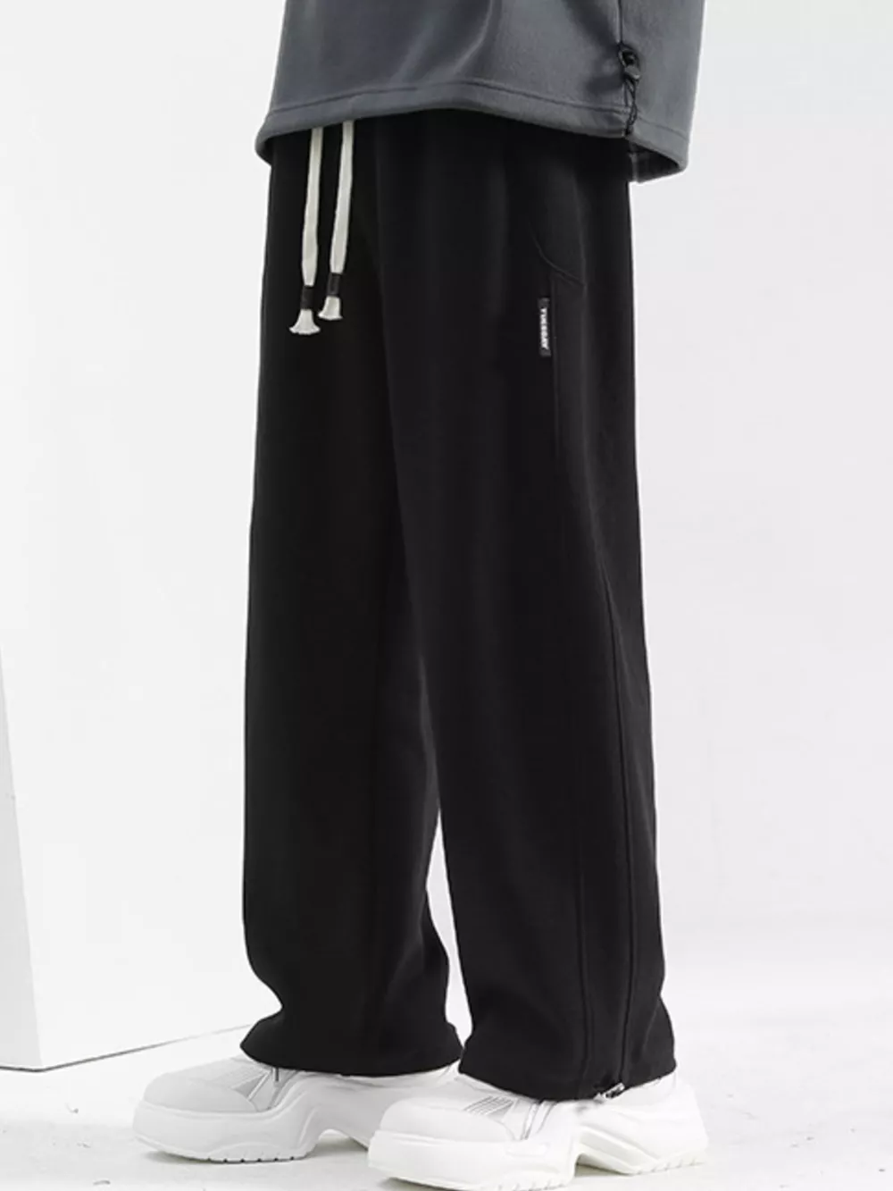 Men's Plus Size Casual Loose-Fit Drawstring Pants, image 3