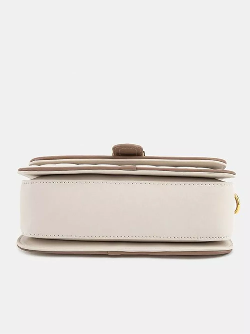 Quilted Contrast Crossbody Bag with Gold-Tone Hardware and Chain Strap, image 9