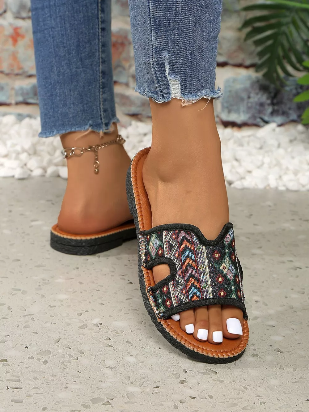 Open Toe Flats Sandals, image 5