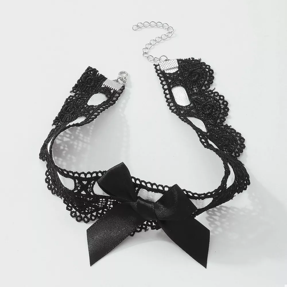 Lace Bow Choker Necklace, image 5
