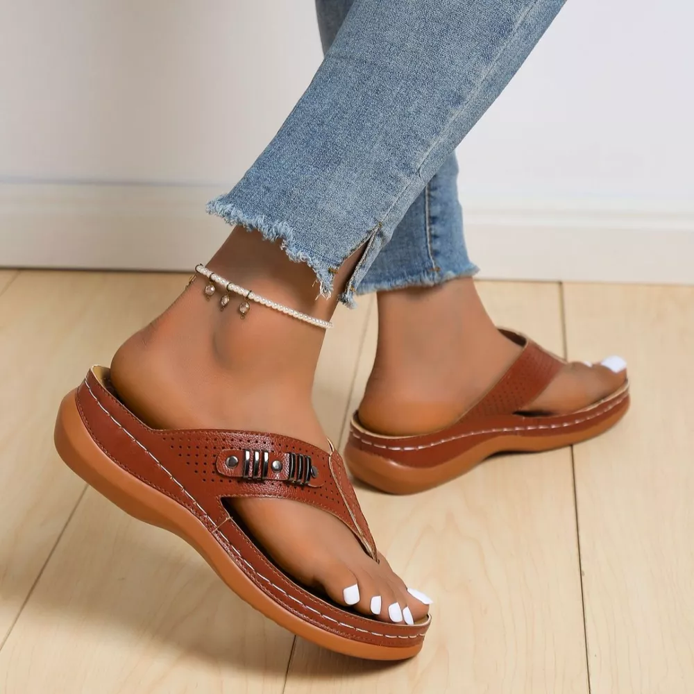 Toe Post Wedge Sandals, image 14