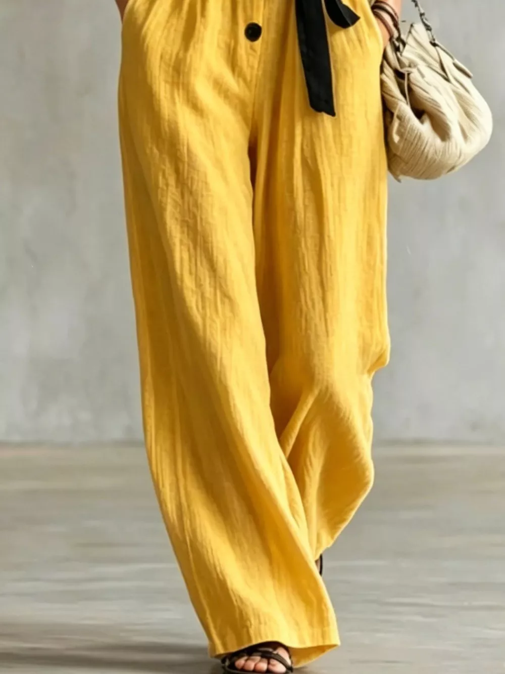 Lace Trim Sleeveless Wide Leg Jumpsuit, image 8