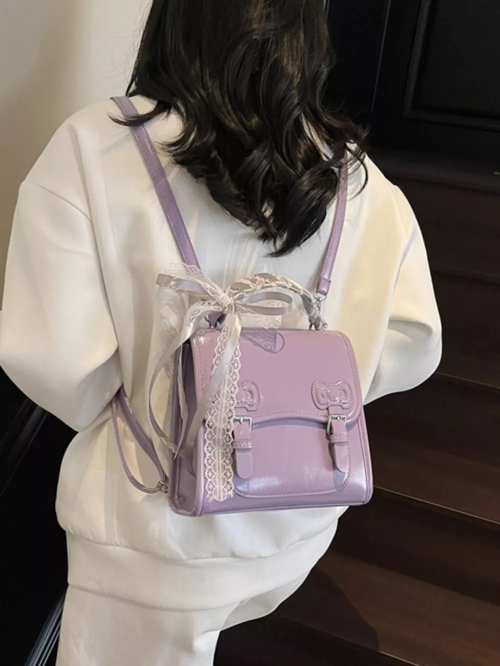 PU Leather Backpack Bag, image 6