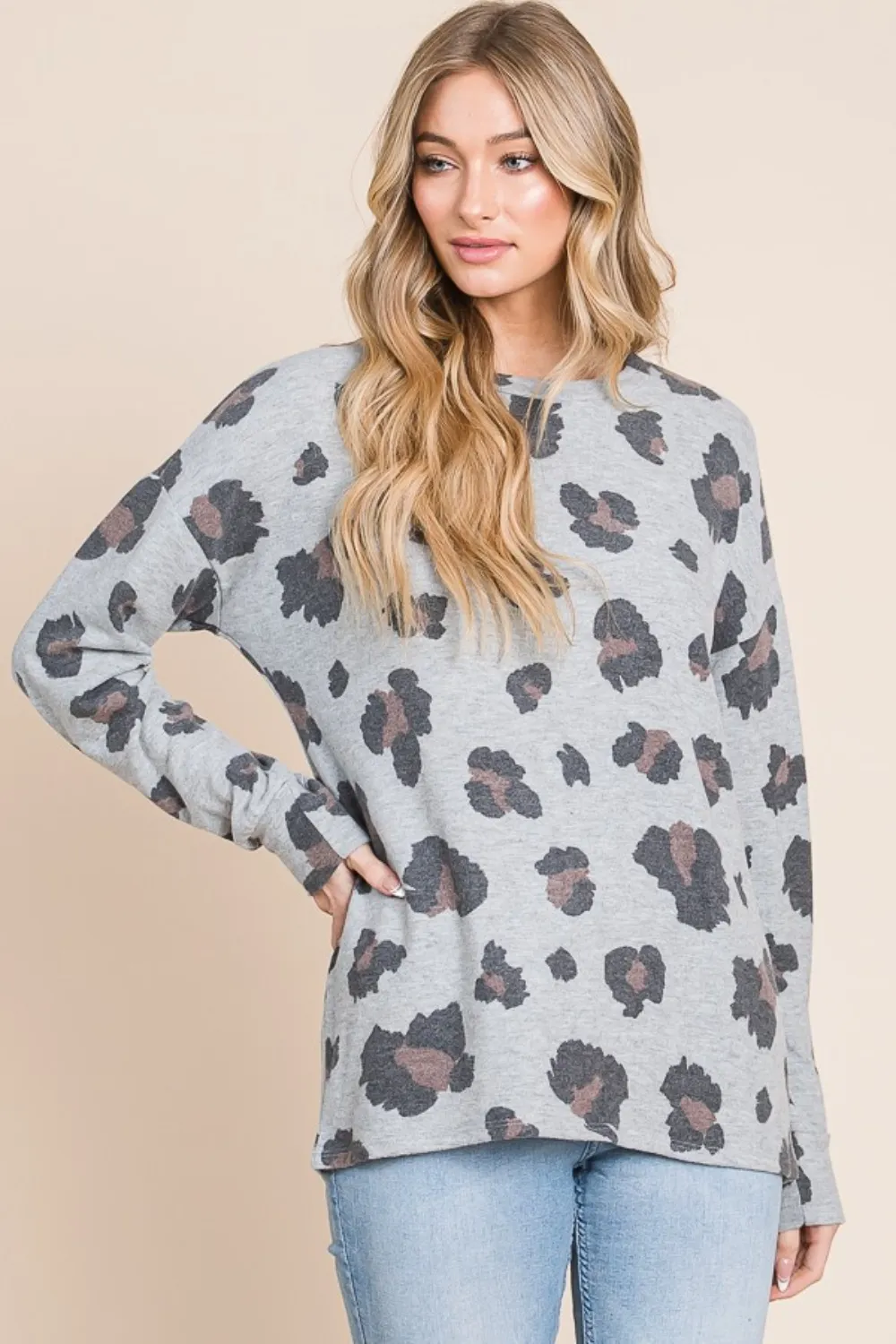 Leopard Drop Shoulder T-Shirt, image 5