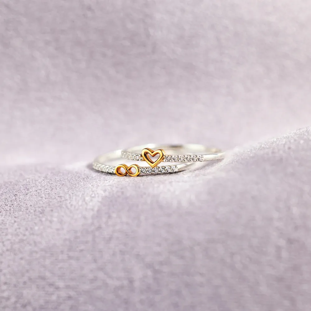 Zircon 925 Sterling Silver Heart Shape Ring, image 5