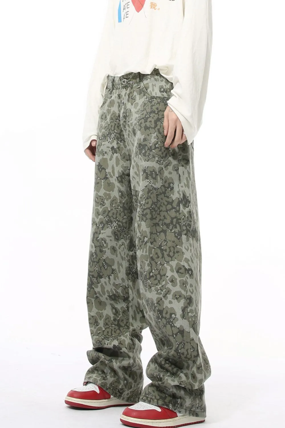 Camouflage Jeans with Pockets, image 4