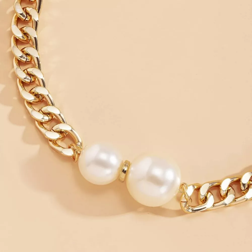 18K Gold-Plated Pearl Necklace, image 5